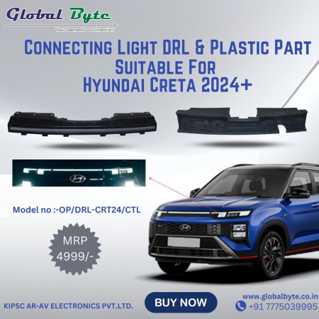 GB Connecting DRL with Plastic Part Suitable for Hyundai Creta 2024+ GB Connecting DRL with Plastic Part Suitable for Hyundai Creta 2024+